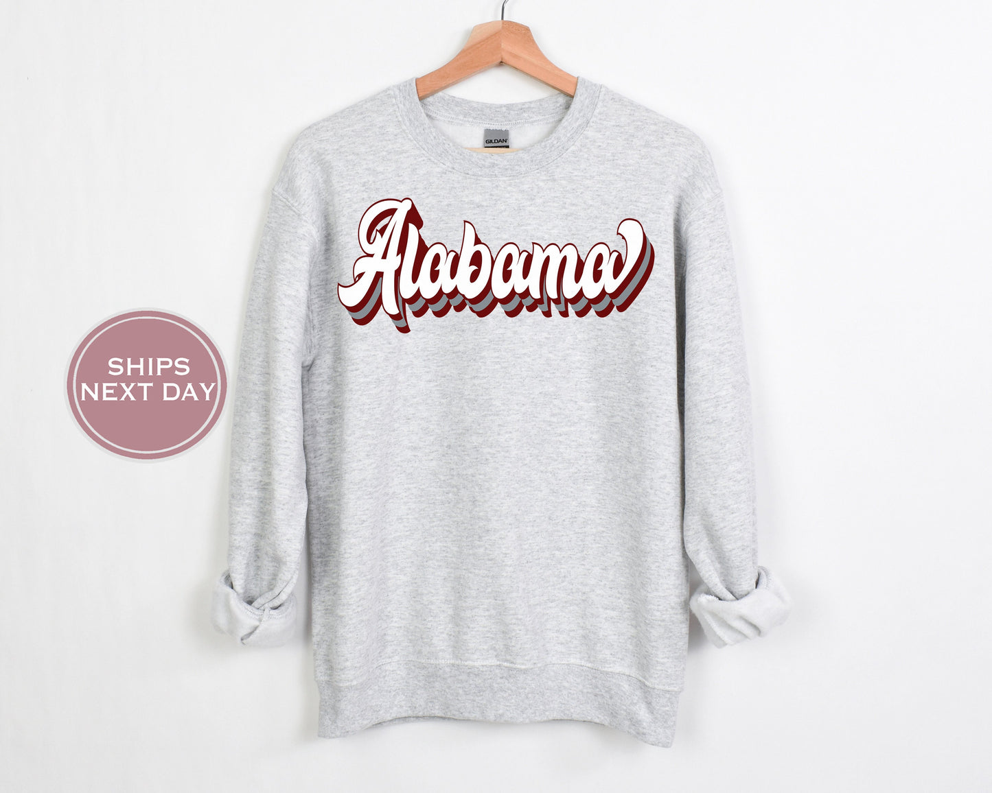 Alabama Football Sweatshirt, Vintage Alabama Crewneck, Retro Alabama Sweatshirt, Alabama Varsity Sweatshirt, Alabama Long Sleeve