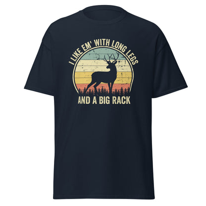 Deer hunting shirt, gift for hunter, I Like Em' With Long Legs And A Big Rack shirt, hunting shirt for men, hunting gifts for men