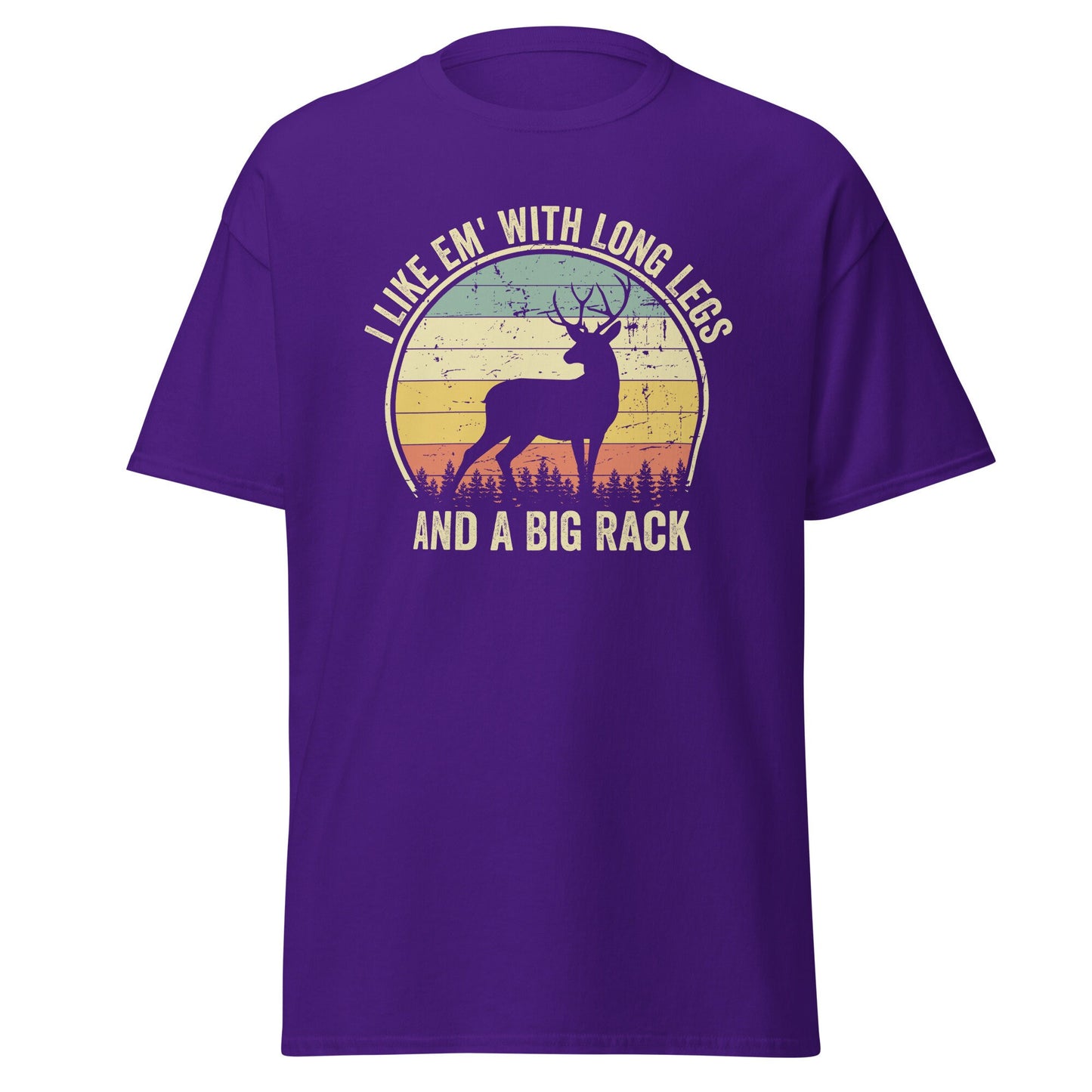 Deer hunting shirt, gift for hunter, I Like Em' With Long Legs And A Big Rack shirt, hunting shirt for men, hunting gifts for men