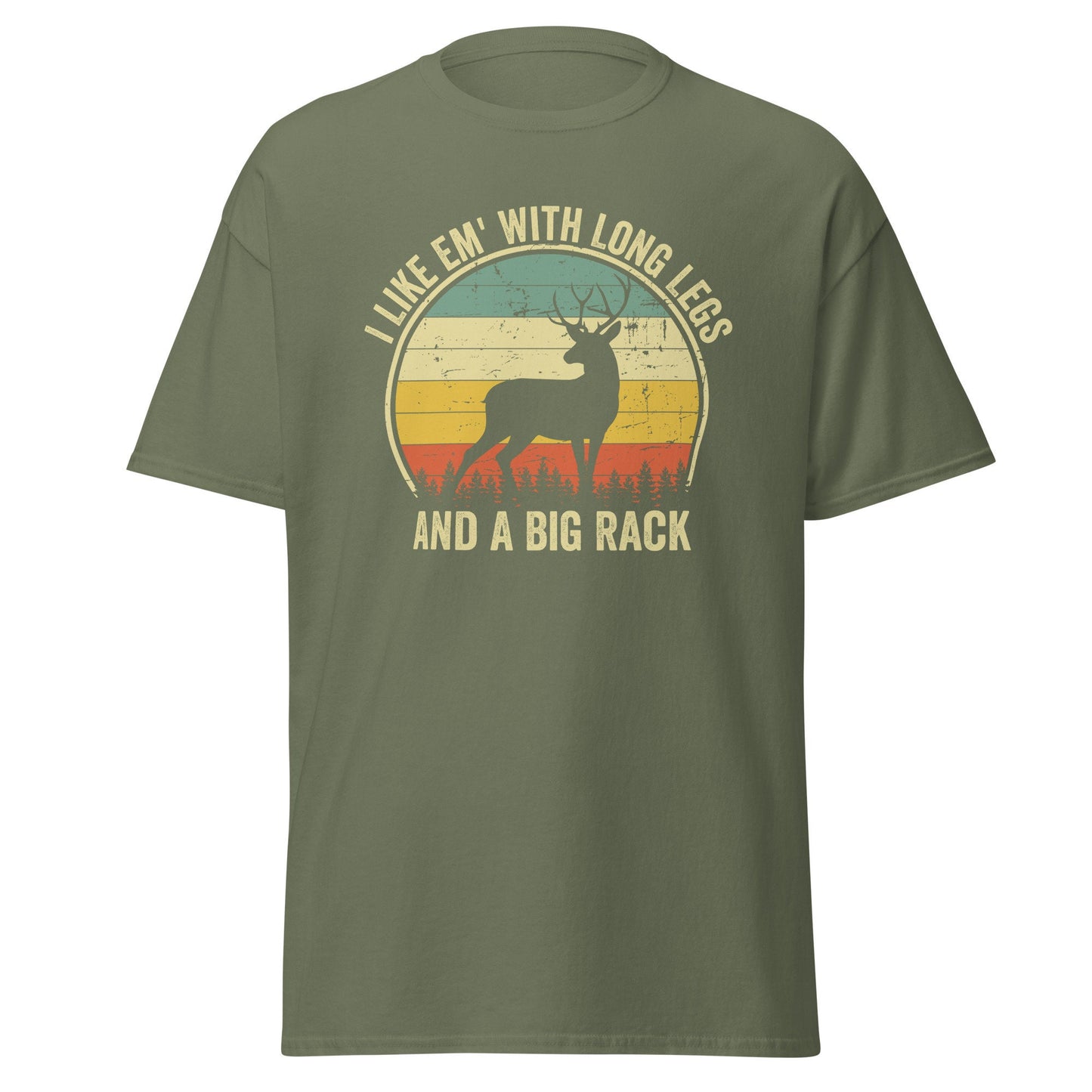 Deer hunting shirt, gift for hunter, I Like Em' With Long Legs And A Big Rack shirt, hunting shirt for men, hunting gifts for men