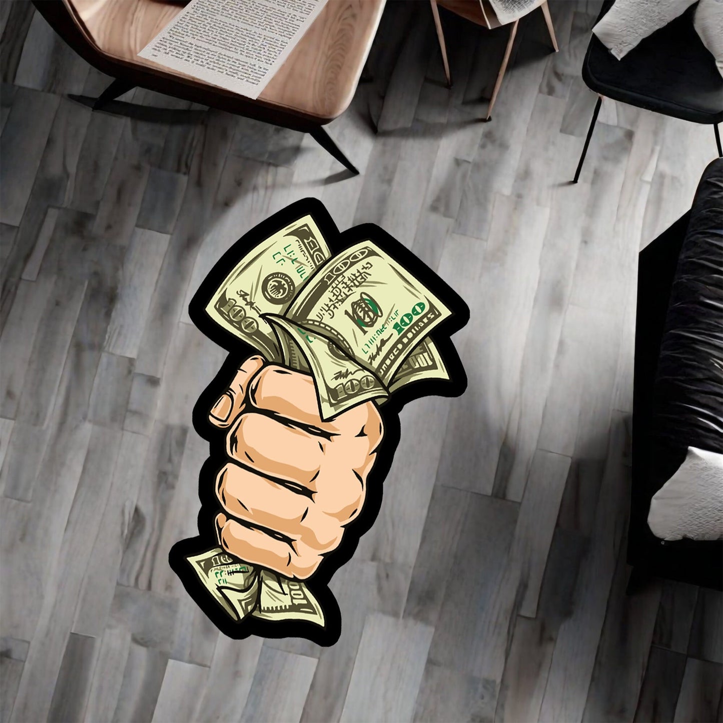 Dollar Rug, Mafia Money Rug, Hand Rug, Nonslip Soft Rug, Area Carpet for Young, Living Room, Bedroom Decor, Modern Rug, Fantastic Rug