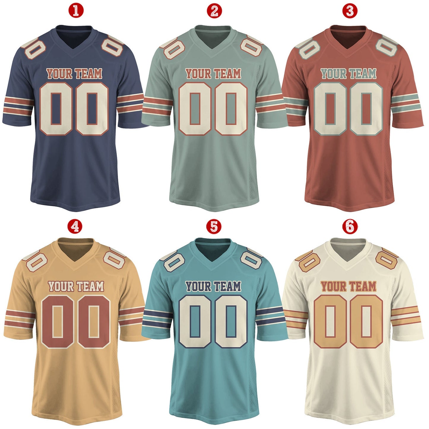 Personalized Team Name And Number Football Jersey, Custom V-neck Short Sleeve Jersey Shirt, Football Jersey For Football Fan Football Lover