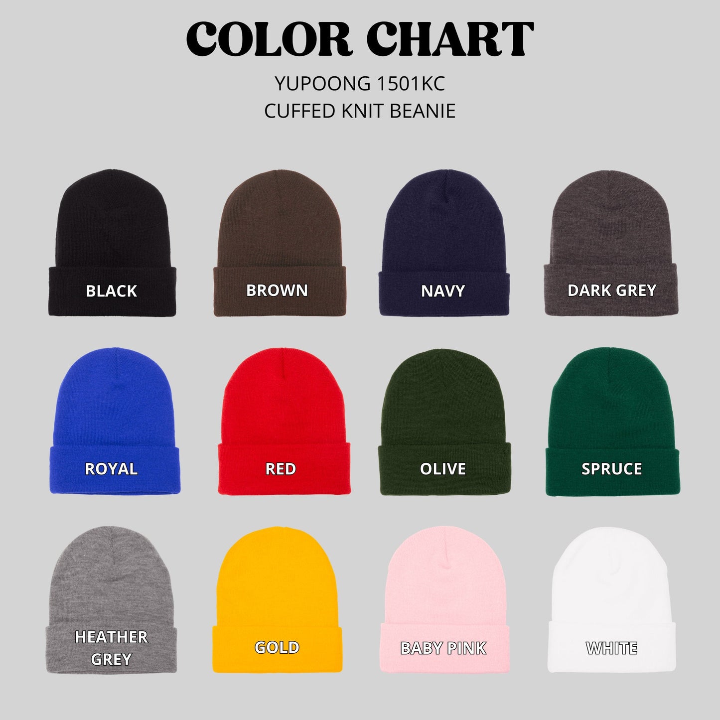 Zen Tree, Gardening Bonsai Tree Embroidered Beanie, Handmade Cuffed Knit Unisex Slouchy Adult Winter Hat Cap Gift