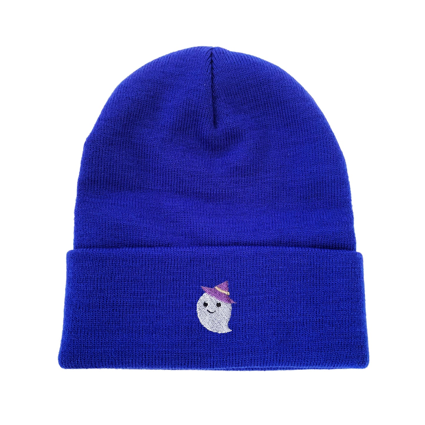 Ghost with Witch Hat Halloween Embroidered Beanie Halloween Winter Hat