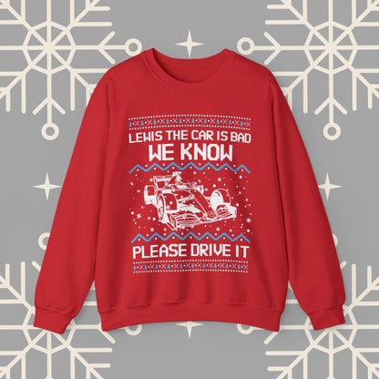 Formula 1 Ugly Christmas : Funny F1 Holiday Sweatshirt