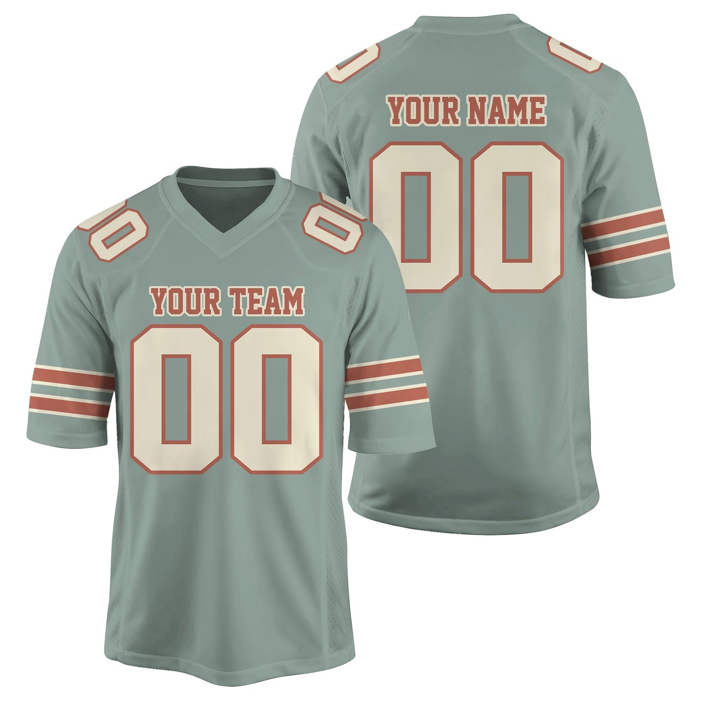 Personalized Team Name And Number Football Jersey, Custom V-neck Short Sleeve Jersey Shirt, Football Jersey For Football Fan Football Lover