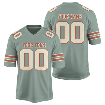 Personalized Team Name And Number Football Jersey, Custom V-neck Short Sleeve Jersey Shirt, Football Jersey For Football Fan Football Lover