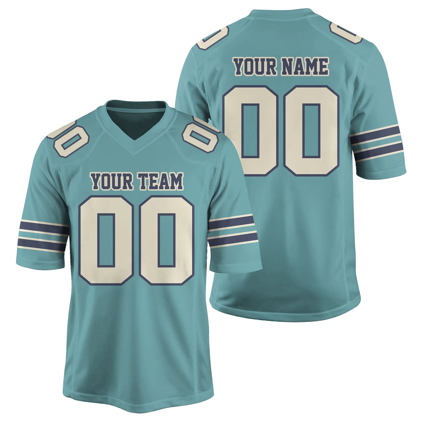 Personalized Team Name And Number Football Jersey, Custom V-neck Short Sleeve Jersey Shirt, Football Jersey For Football Fan Football Lover