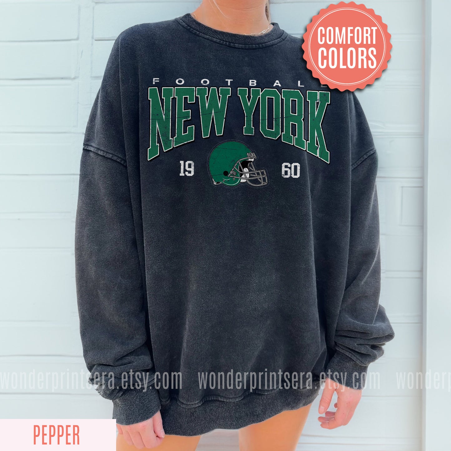 New York Retro Football Sweatshirt, Vintage Baseball Style Crewneck, NY Game Day Tee, Fan Gift