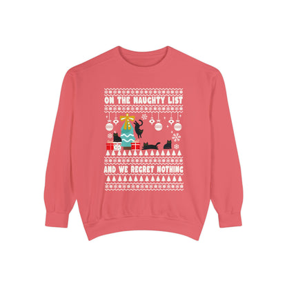 Merry Christmas Cat Sweatshirt We Regret Nothing Sweatshirt Funny Cat Sweatshirt Cat Lover Pullover Gift for Cat Owner Funny Gift Cat Lover