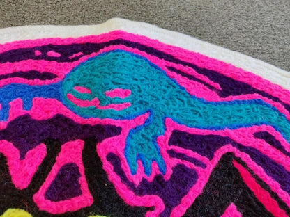 Courage the Cowardly Dog Floor Mat Washable Area Rugs Living Room Wool Carpet