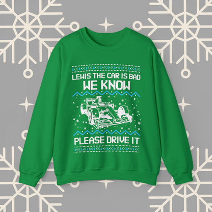 Formula 1 Ugly Christmas : Funny F1 Holiday Sweatshirt