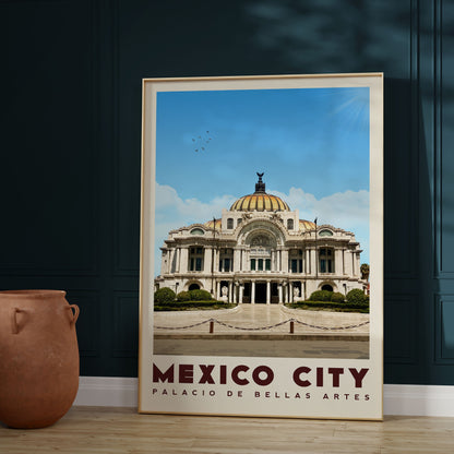 Mexico City Travel Poster, Mexico City Print, Mexico City Wall Art, Mexico City Gift, Mexico City Decor, Mexico City Map