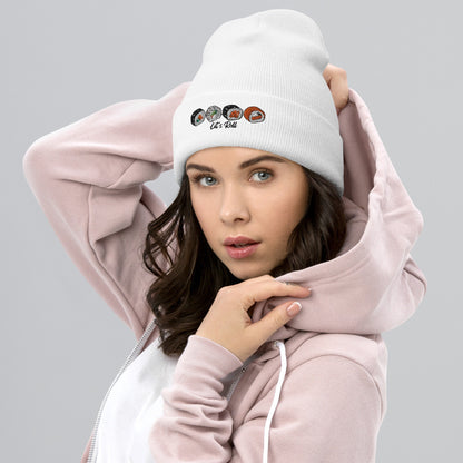 Bits of Aloha Let's Roll - Sushi Lovers Cuffed Beanie