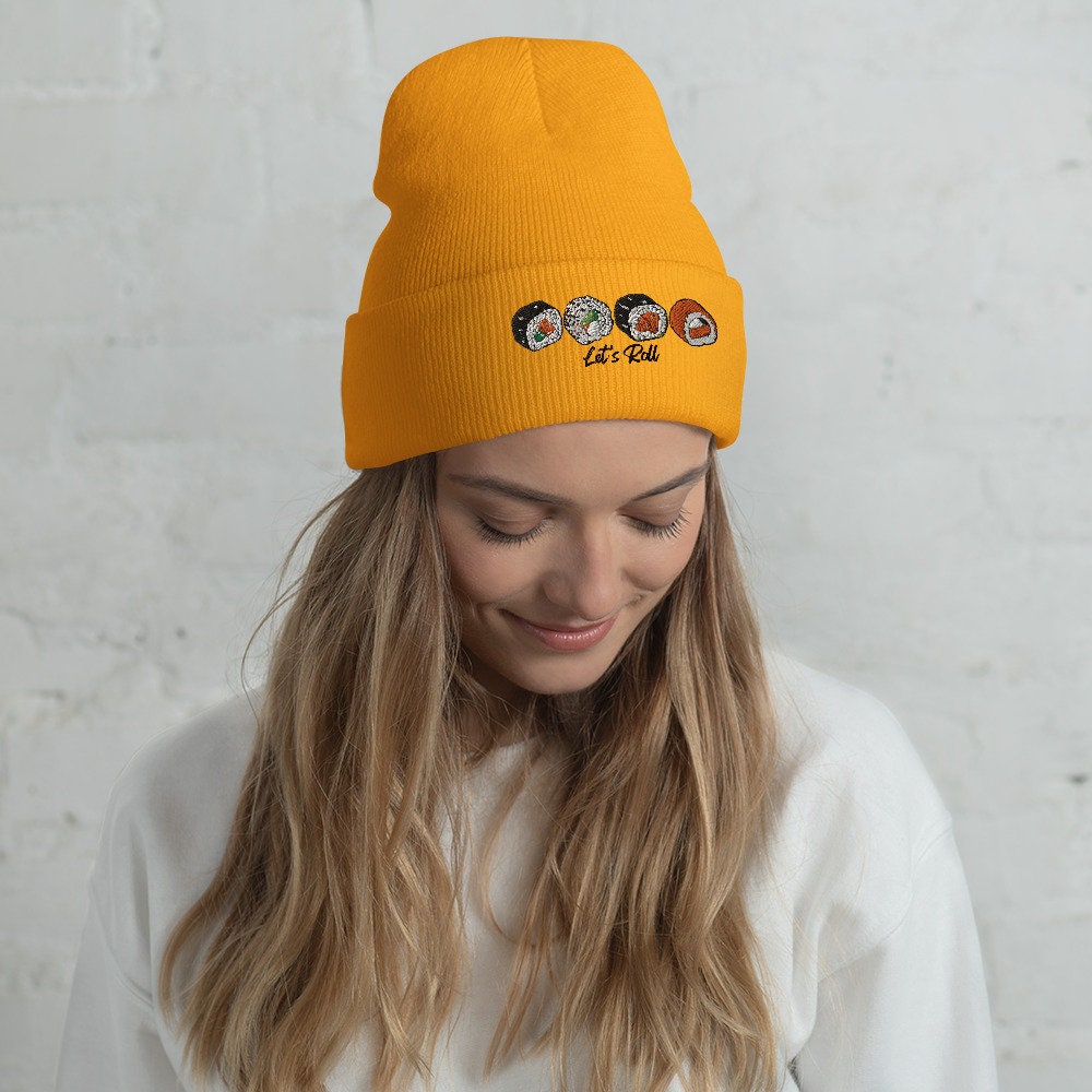 Bits of Aloha Let's Roll - Sushi Lovers Cuffed Beanie