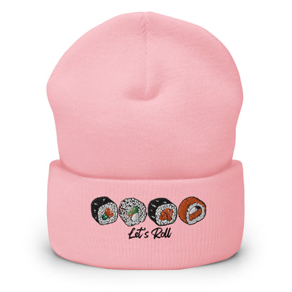 Bits of Aloha Let's Roll - Sushi Lovers Cuffed Beanie