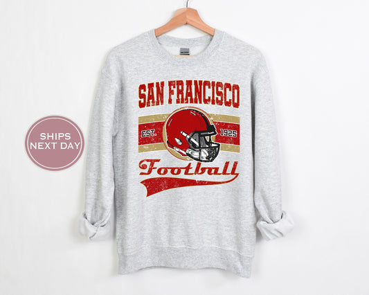 San Francisco Football Sweatshirt, Vintage San Francisco Crewneck, Retro San Francisco Sweatshirt, San Francisco Toddler Crewneck