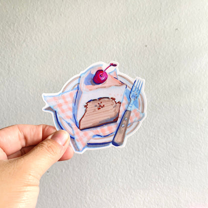 Cake Plate Vinyl Sticker Decal | Waterproof  Weatherproof | Foodie Stickers
