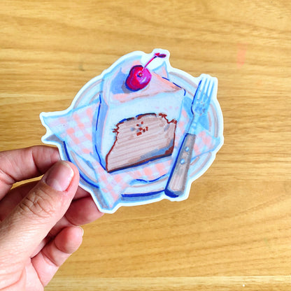 Cake Plate Vinyl Sticker Decal | Waterproof  Weatherproof | Foodie Stickers