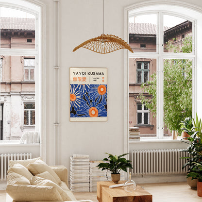 Yayoi Kusama Print - Japanese Wall Art - Home Wall Decor as Abstract Yayoi Kusama Poster - Yayoi Kusama Inspired Japanese Gallery Wall Art