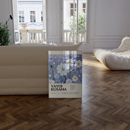 Yayoi Kusama Print - Japanese Wall Art - Home Wall Decor as Abstract Yayoi Kusama Poster - Yayoi Kusama Inspired Japanese Gallery Wall Art