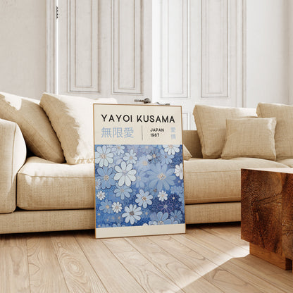 Yayoi Kusama Print - Japanese Wall Art - Home Wall Decor as Abstract Yayoi Kusama Poster - Yayoi Kusama Inspired Japanese Gallery Wall Art
