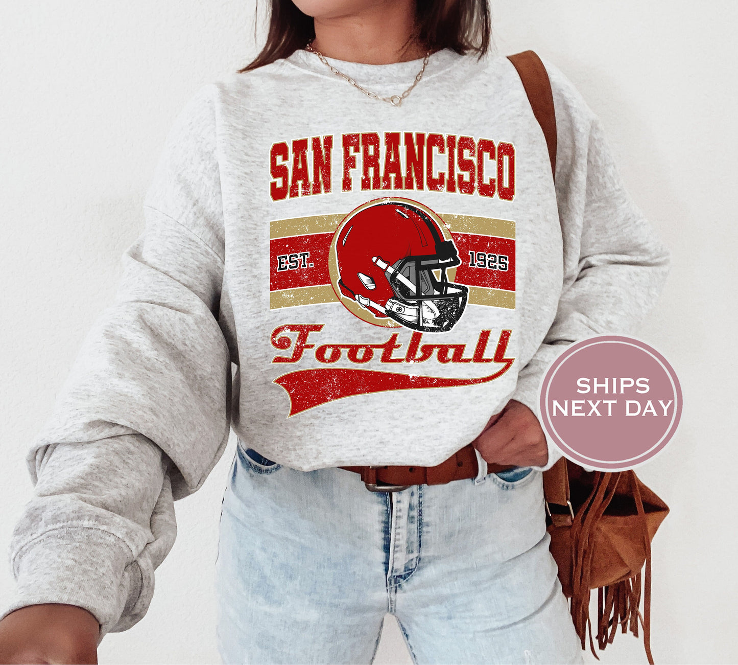 San Francisco Football Sweatshirt, Vintage San Francisco Crewneck, Retro San Francisco Sweatshirt, San Francisco Toddler Crewneck