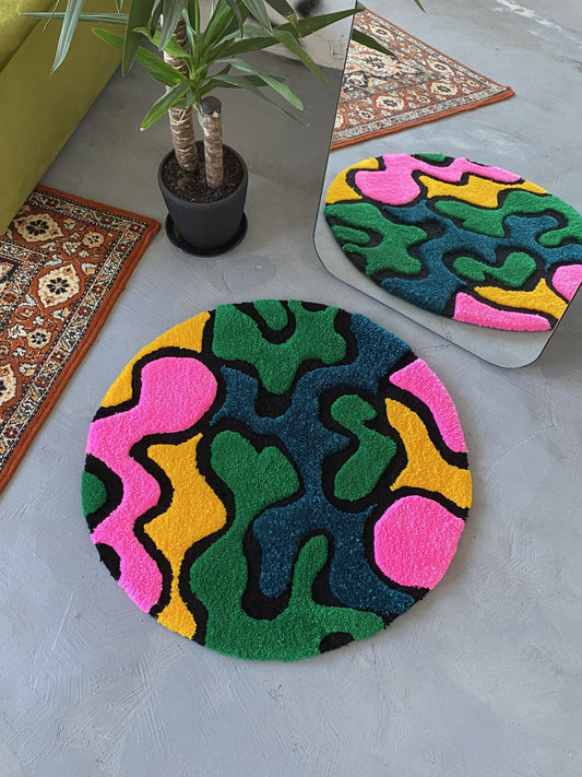 Tufted 3D Rug, Modern Funny Rug, Bedroom Rug, Aesthetic Rug, Cute Rug, Personalized Tufted Rug, Living room floor mat