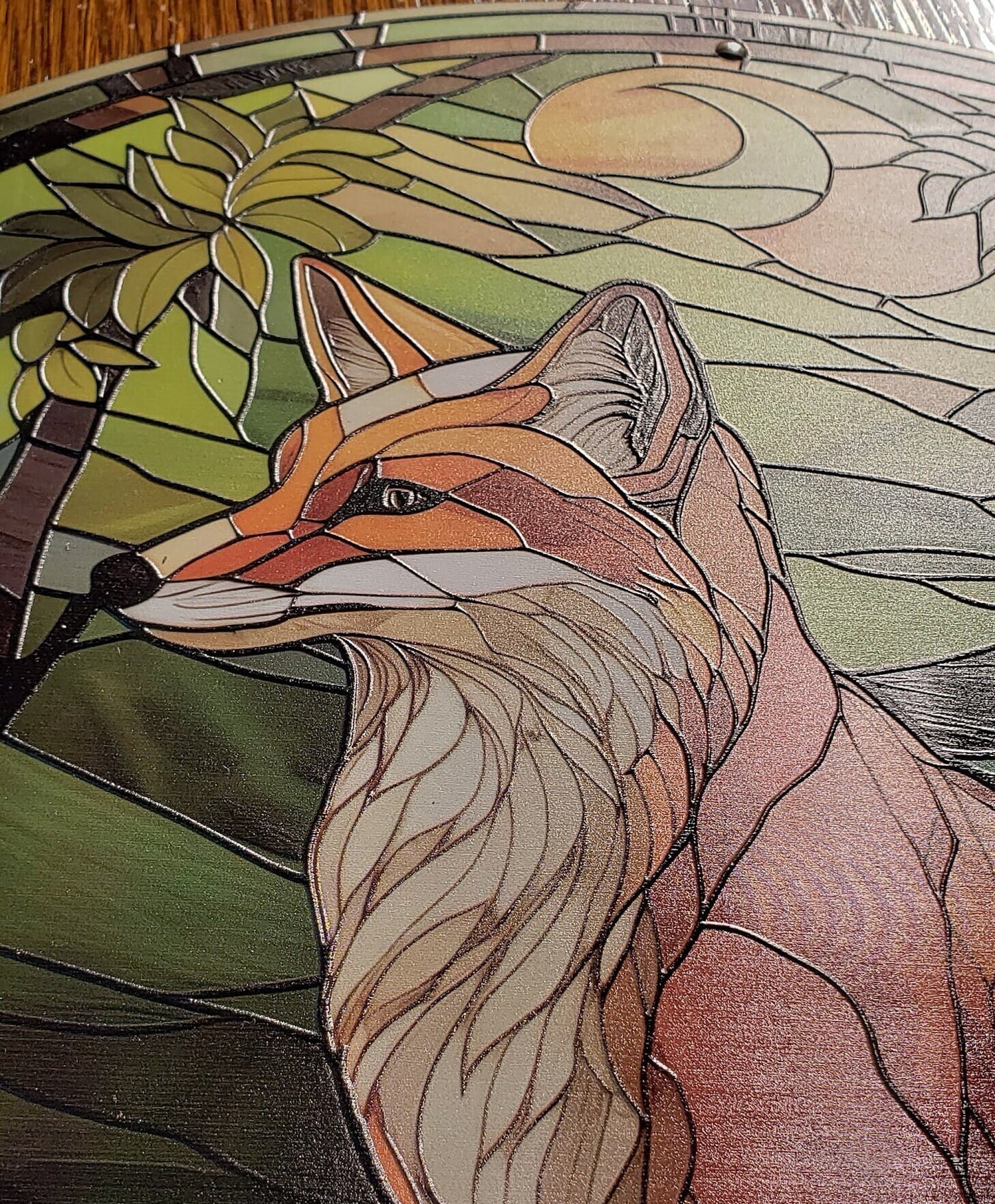 Sunlight Humpback: Stained Glass Style Window Hanging