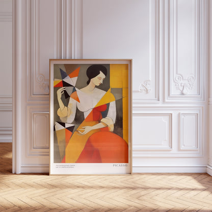 Pablo Picasso Poster, Abstract Vintage Art Print, Minimalist Gift Idea, Famous Artist Print, Gallery Picasso Print, Exhibition Line Art