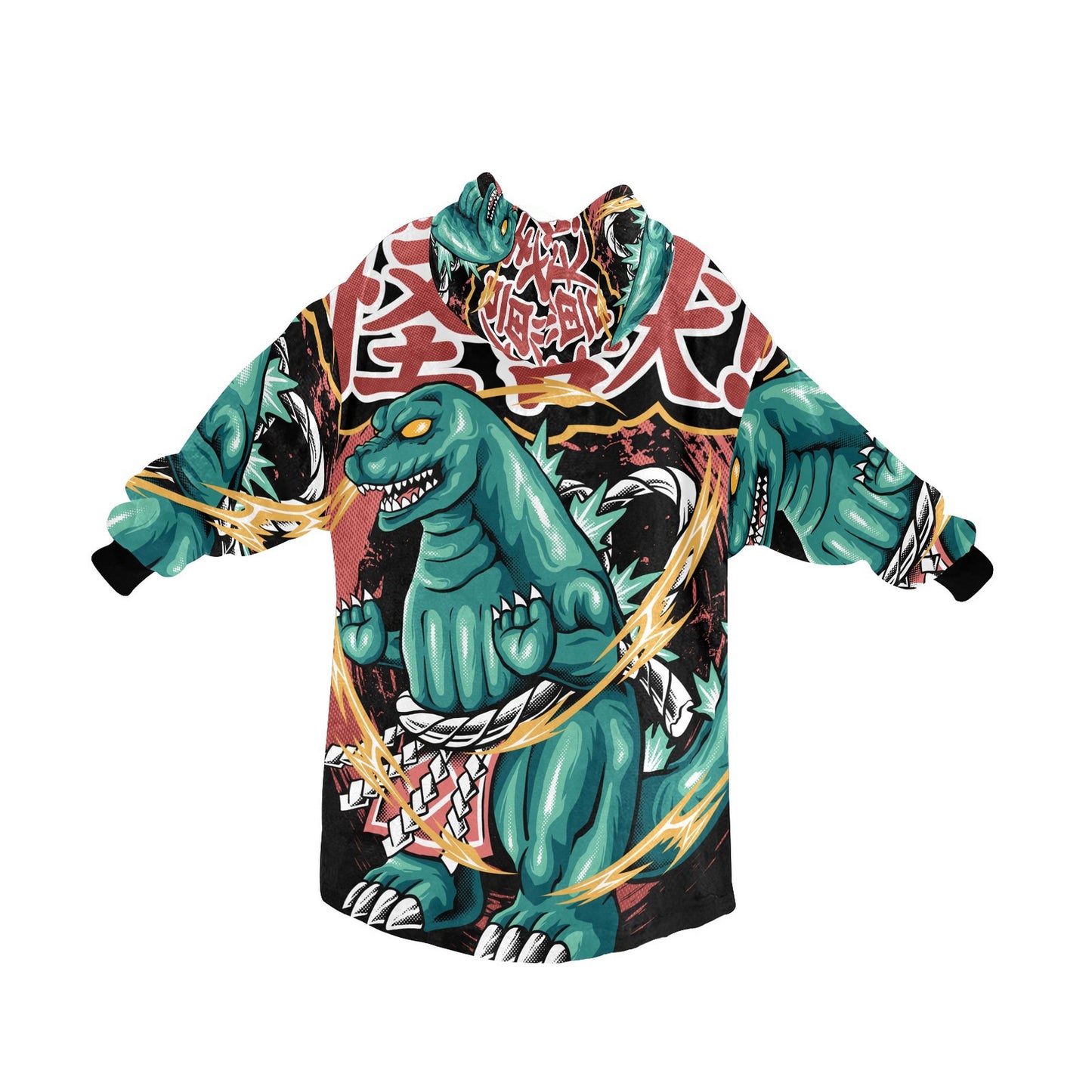 Kids Blanket Hoodie Godzilla Gojira Kaiju