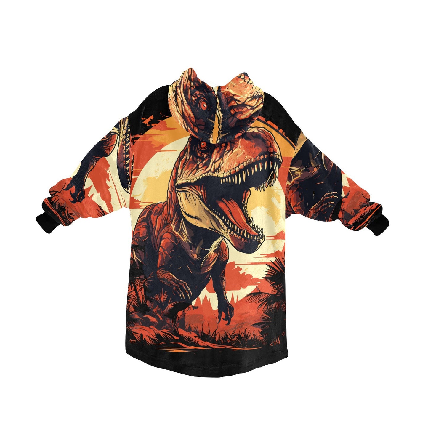 Kids Blanket Hoodie Dinosaur Godzilla Gojira Kaiju