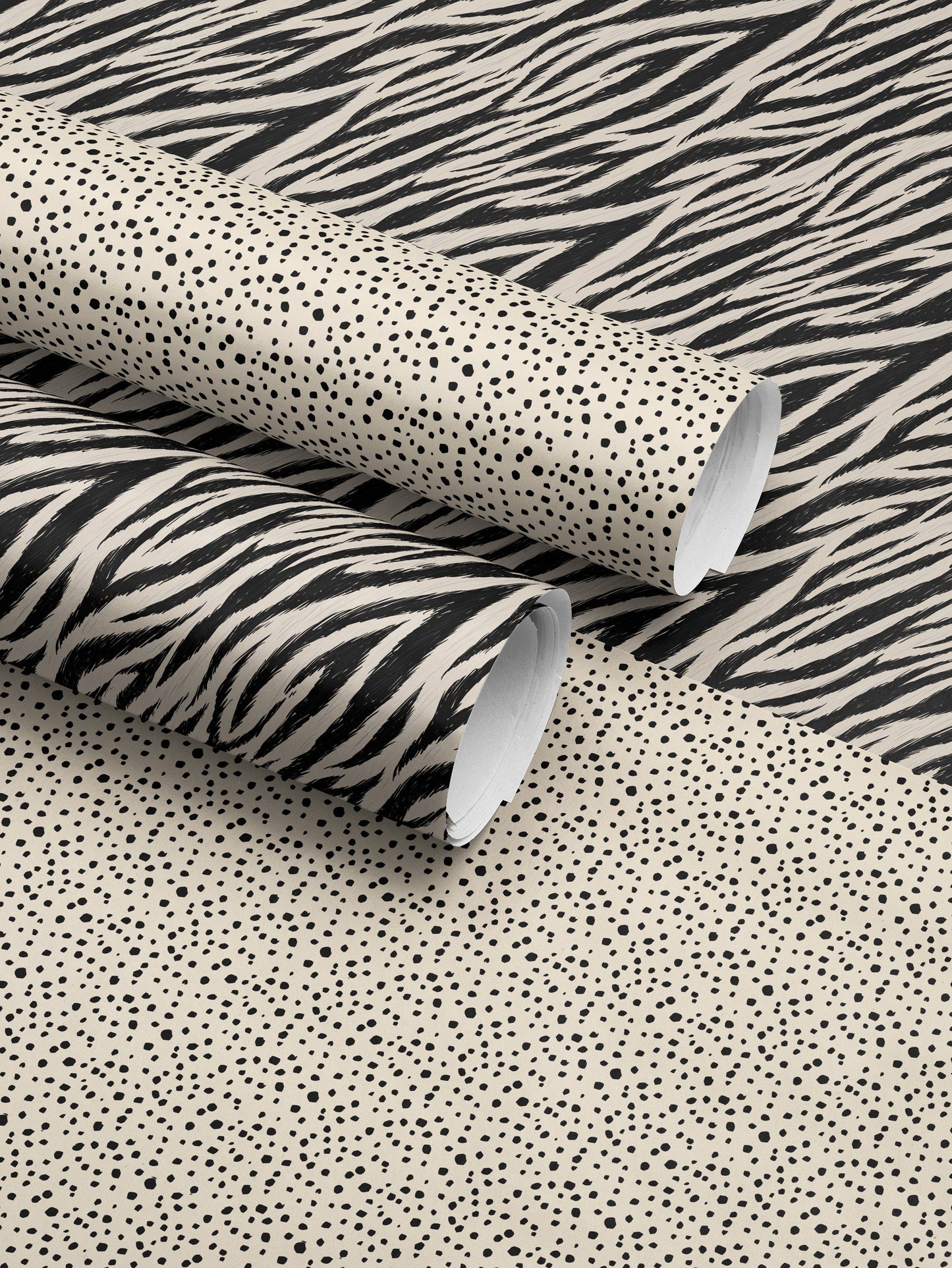 Spot Wrapping Paper Dalmatian Gift Wrap Animal Print Wrapping Paper Elegant Gift Wrap Birthday Gift Wrap Special Occasion Gift Wrap Black