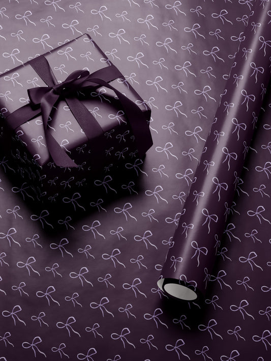 Purple Wrapping Paper Bow Gift Wrap For Her Girl Birthday Gift Wrap Girl Wrapping Paper Cute Wrapping Paper Baby Shower Girl Gift Wrap Baby