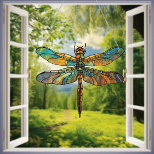 Acrylic Dragonfly window hanging, Acrylic home decor, Unique handmade gift, Handcrafted Elegance Acrylic Window Decor, Gift For Mom/Dad.