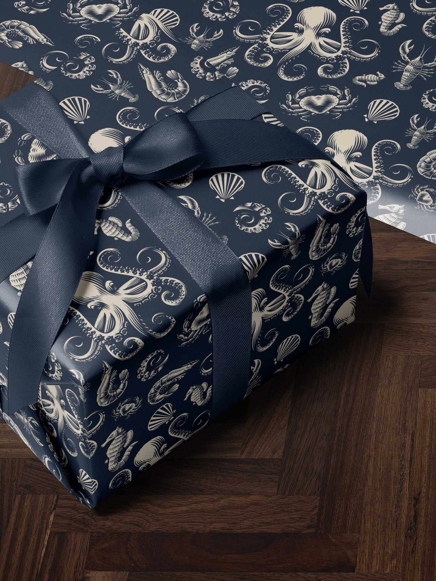Octopus Gift Wrapping Paper Ocean Life Art Underwater Print Wrapping Paper Pattern Octopus Art Sea Life Gift Octopus Decor Scrapbook Paper