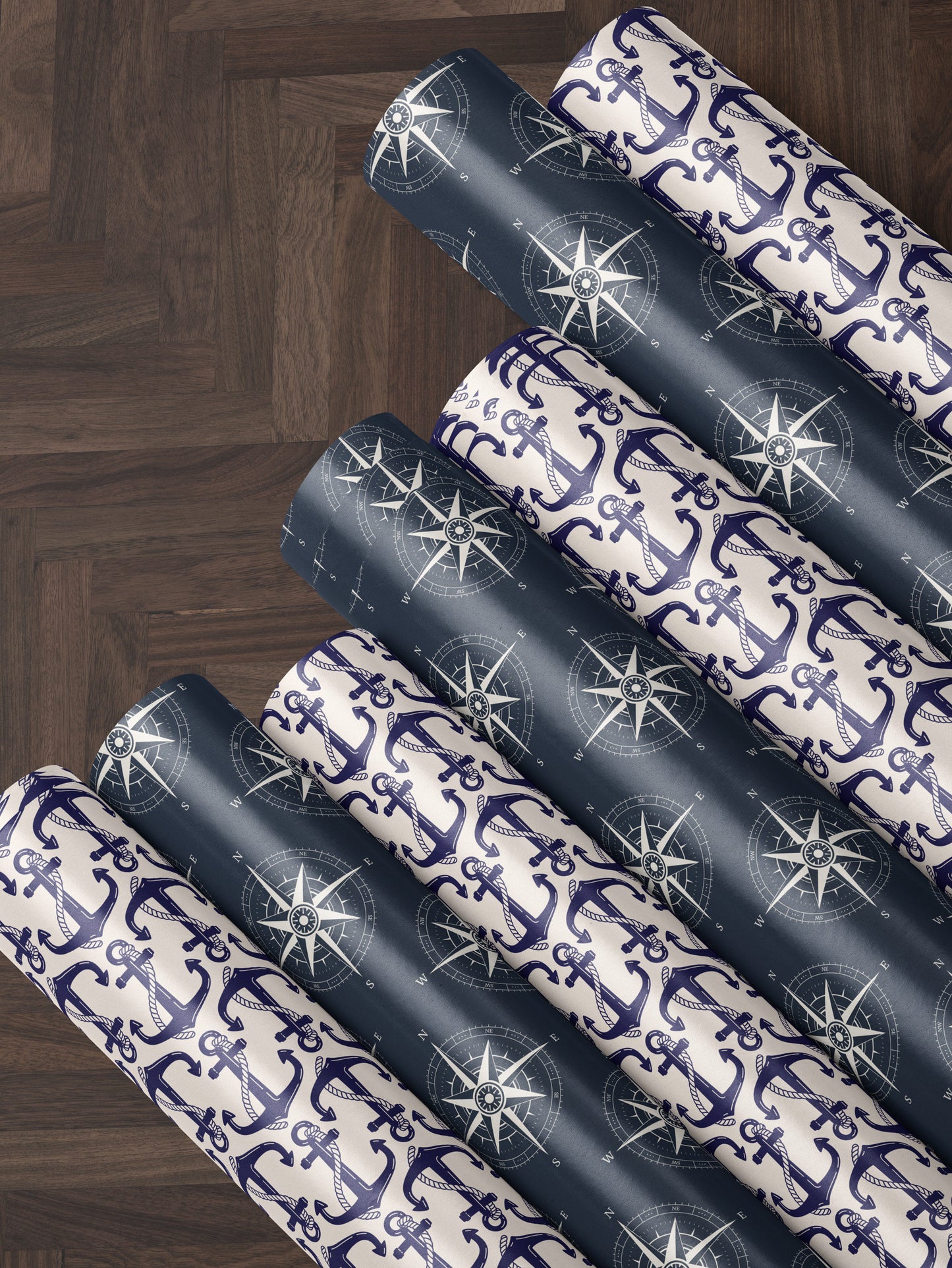 Anchor Gift Wrap Roll Nautical Birthday Party Coast Guard Gift Idea Nautical Wedding Gift US Navy Gift for Men Decoupage Paper Gift Wrap Dad