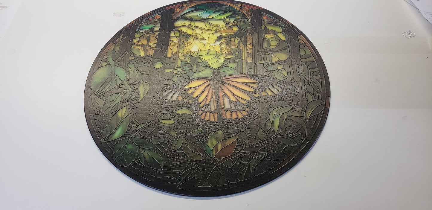 Butterfly #2: Stained Glass Style Window Hanging