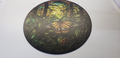 Butterfly #2: Stained Glass Style Window Hanging