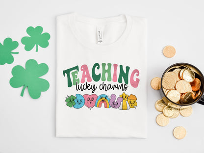 Teaching Lucky Charms Sweatshirt, St Patrick Teacher Sweater, Lucky Teacher tee, Teachers Lucky Charm Sweatshirts, Teacher Gift Sweaters