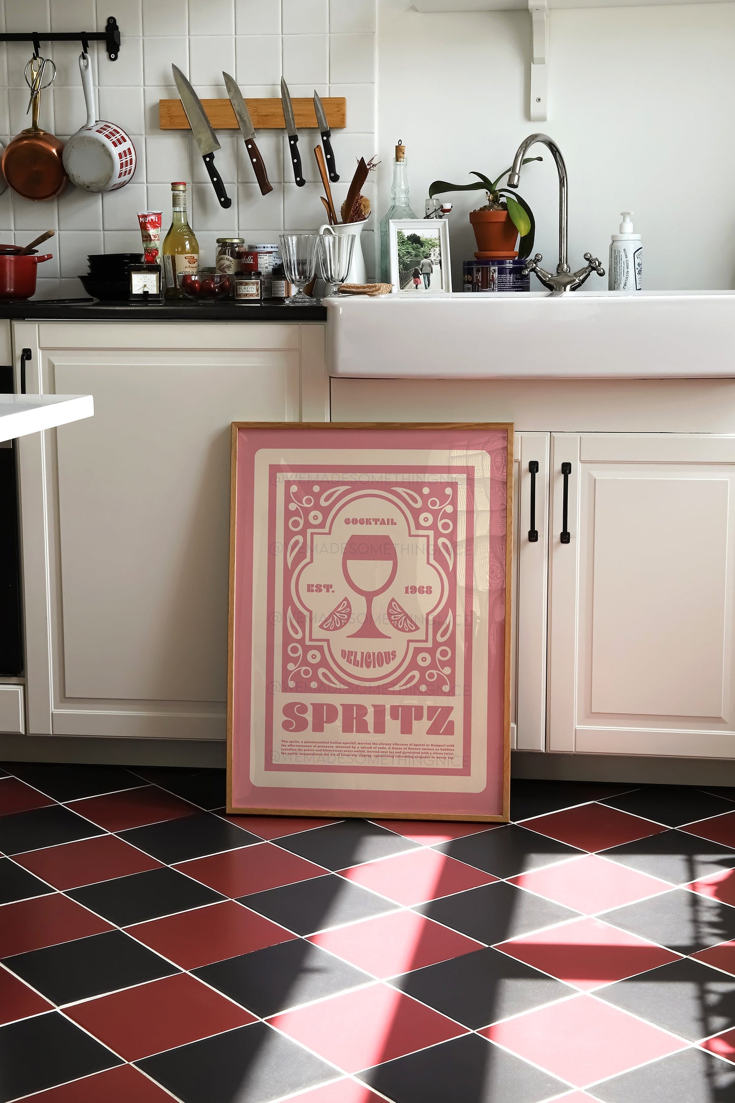 Spritz Cocktail Poster, Kitchen Art, Kitchen Poster, Kitchen Print,  Retro Print, Art Deco, Kitchen Decor, Cocktail Print