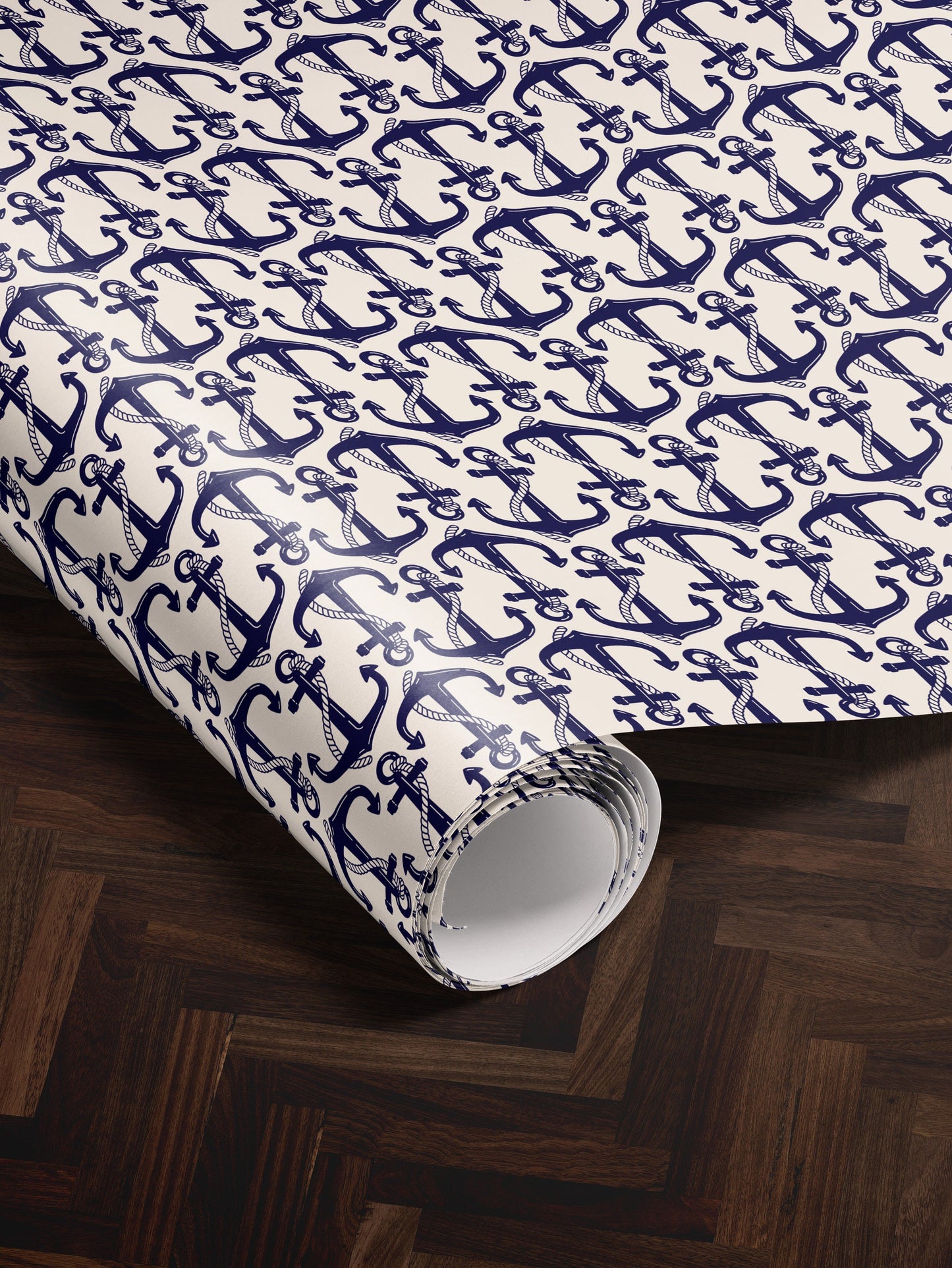 Anchor Gift Wrap Roll Nautical Birthday Party Coast Guard Gift Idea Nautical Wedding Gift US Navy Gift for Men Decoupage Paper Gift Wrap Dad