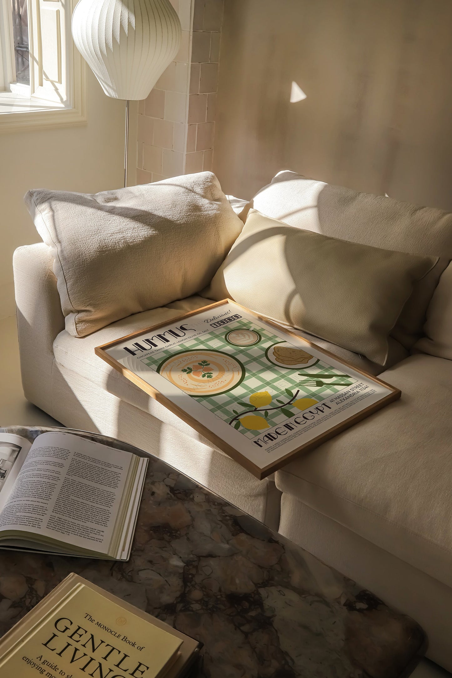 Hummus Print, Kitchen Poster, Kitchen Print, Kitchen Decor, Food Art, Mid Century Modern, Eat Sign, Housewarming, Kitchen Art, Birthday