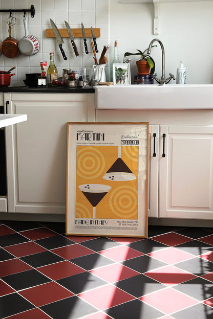 Espresso Martini Poster, Kitchen Poster, Kitchen Print, Cocktail Poster, Modern Kitchen Decor, Exhibition Poster, Retro Wall Art, Home Decor