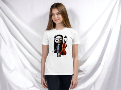 Kids & Youth Wednesday Addams Playing Cello Unisex T-Shirt
