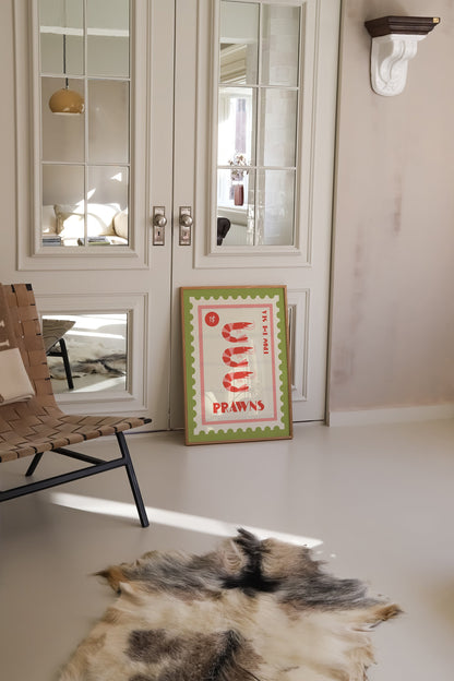 Prawns Print, Coastal Wall Art, Coastal Decor, Kitchen Art, Coastal Art, Food Art, Seaside, Trendy Wall Art, Home Decor