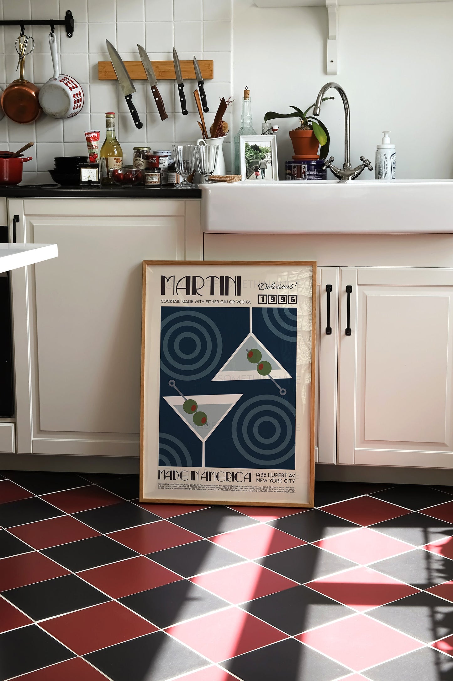 Martini Poster, Cocktail Poster, Modern Kitchen Decor, Exhibition Poster, Retro Wall Art, Home Decor, Birthday, Housewarming gift, Vodka