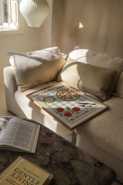 Stroopwafel Poster, Kitchen Art, Kitchen Poster, Kitchen Print, Holland Poster, French Retro, Scandinavian Kitchen Decor, Food Art