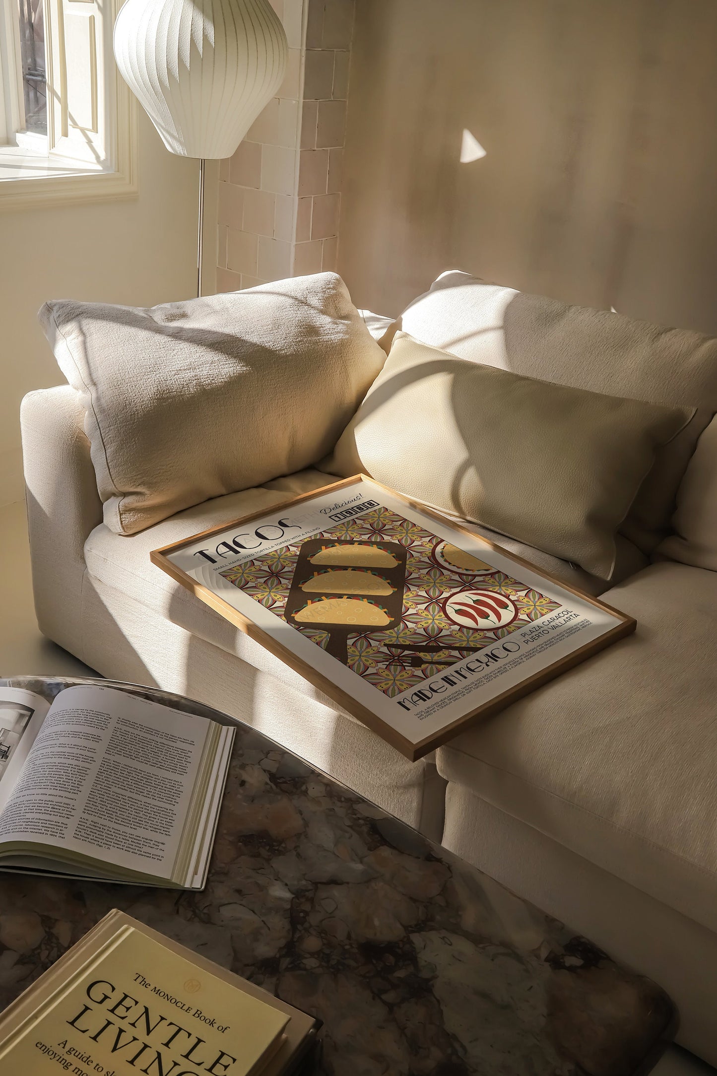 Taco Poster, Kitchen Poster, Kitchen Print, Food Print, Modern Kitchen Decor, Illustration, Mexican, Chef Print, Bar Art, Retro Wall Art