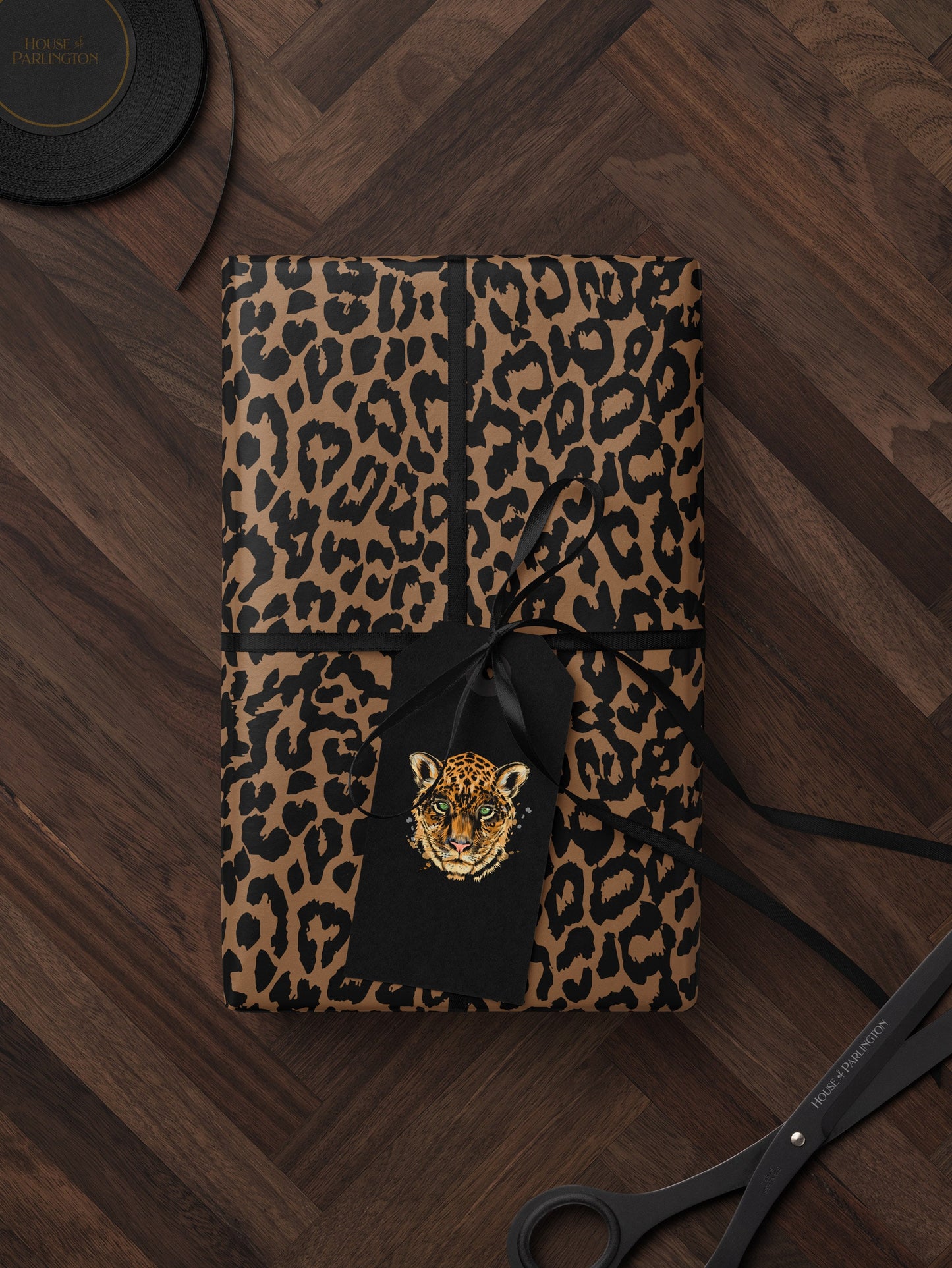 Cheetah Print Wrapping Paper Birthday Gift Wrap Roll Animal Theme Birthday Party Favor for Kid Premium Gift Wrap Leopard Print Decoration
